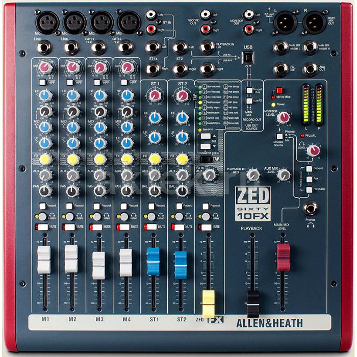 Микшерный пульт Allen & Heath ZED60-10FX 3