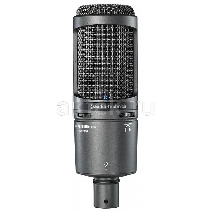 Студийный конденсаторный USB-микрофон Audio-Technica AT2020USB+