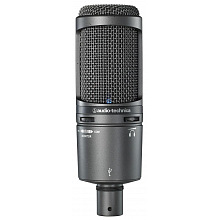 Студийный конденсаторный USB-микрофон Audio-Technica AT2020USB+