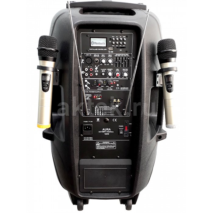 Акустическая система на колесах Aura A215MP3-Battery 2