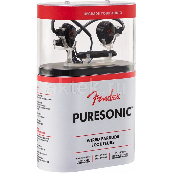 Внутриканальные наушники FENDER PRO FENDER PureSonic Wired earbud Black 8