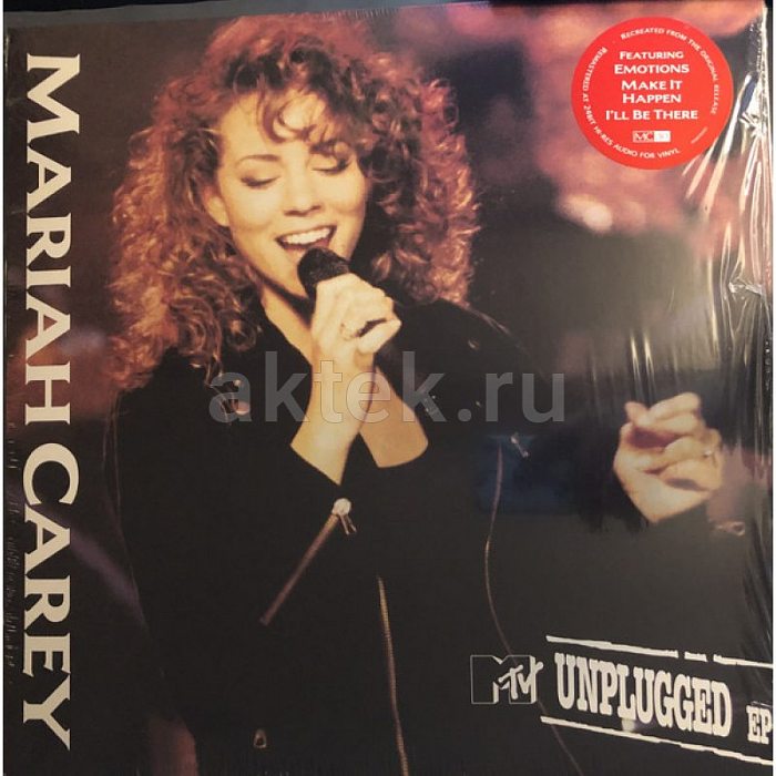 Виниловая пластинка MARIAH CAREY - MTV UNPLUGGED 180 GRAM BLACK VINYL 12"