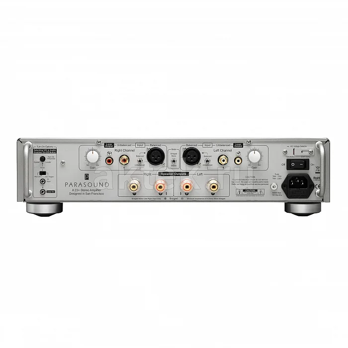 Усилитель мощности Parasound A23+ Silver 3