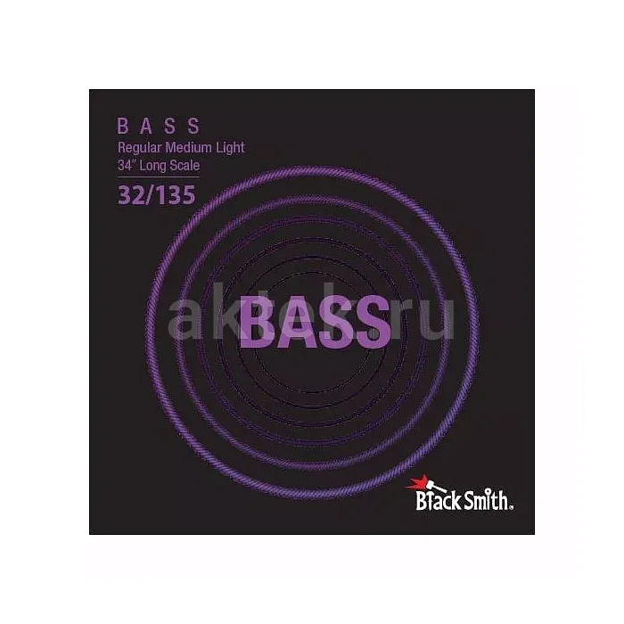 BlackSmith Bass Regular Medium Light 34" комплект струн шестиструнной бас-гитары
