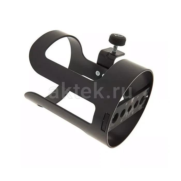 K&M 16022-000-55 держатель бутылки для микрофонной стойки, стальной, чёрный 4