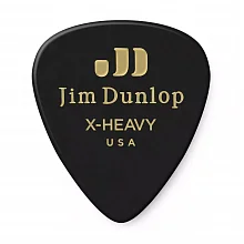 Dunlop 483P03XH Celluloid Black Extra Heavy медиаторы, целлулоид, 12 шт