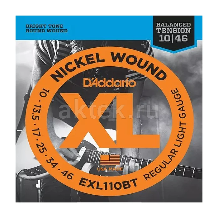 D'Addario EXL110BT струны для электрогитары, 10-46
