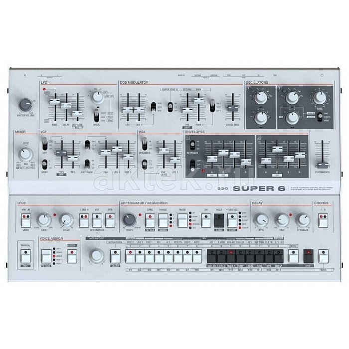 Синтезатор UDO Audio Super 6 Desktop white 5