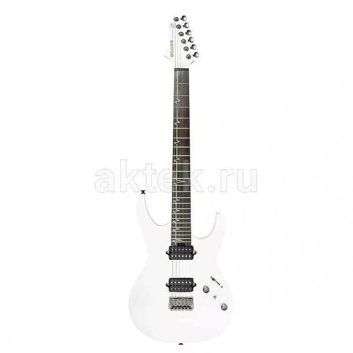 Mooer MMT100 Pearl электрогитара, белый, 24 лада, корпус из ольхи