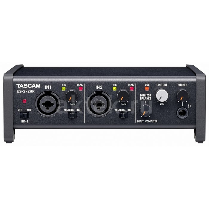 Tascam US-2x2HR USB аудио/MIDI интерфейс (2 входа 2
