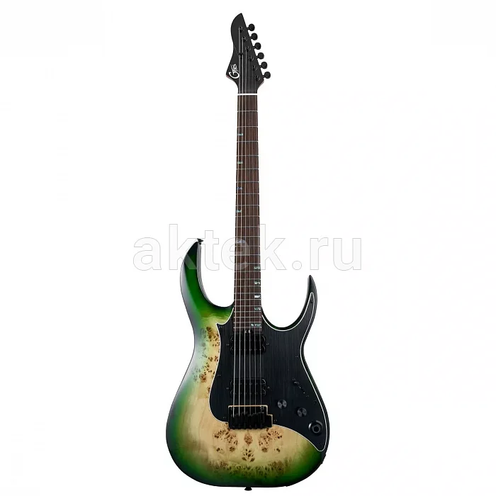 Mooer GTRS M810 Green Burst зелёная электрогитара со встроенным процессором