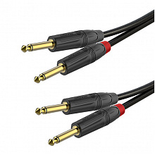 ROXTONE PACC210/0,6 аудиокабель Jack 6,3–Jack 6,3, 0,6 м, 2×2×0,22 мм² 2