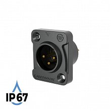 SEETRONIC J3F2C-W-B-67 панельный XLR-разъём male, IP67