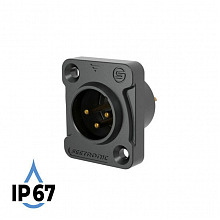 SEETRONIC J3F2C-W-B-67 панельный XLR-разъём male, IP67