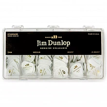 Dunlop 483001 Celluloid White Display набор медиаторов, целлулоид, 432 шт