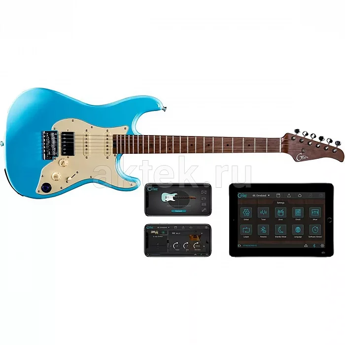 Mooer GTRS S801 Blue электрогитара со встроенным процессором, HSS 4