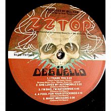 Виниловая пластинка ZZ TOP - DEGUELLO 180 GRAM BLACK VINYL 12" 3
