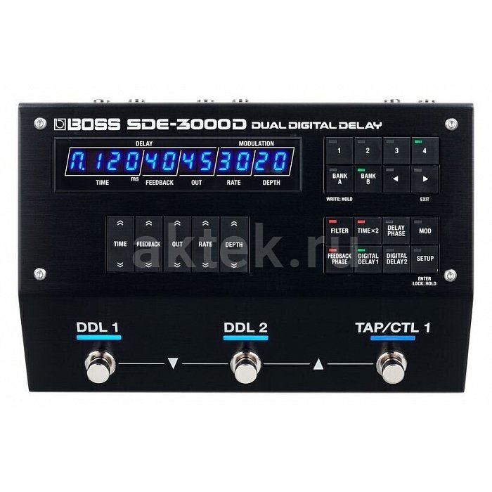 Гитарная педаль дилея Boss SDE-3000 Dual Delay 12