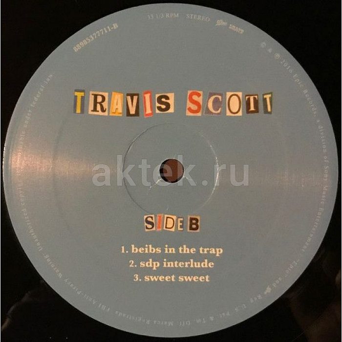 Виниловая пластинка TRAVIS SCOTT - BIRDS IN THE TRAP SING MCKNIGHT BLACK VINYL 12" 4