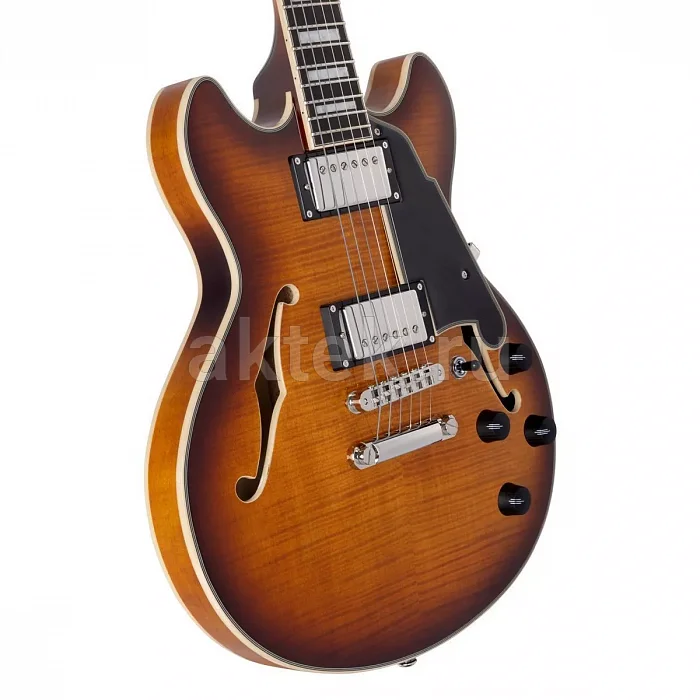 D'Angelico Premier Mini DC Dark Iced полуакустическая гитара, HH 5