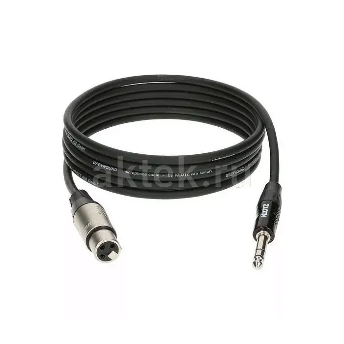 Klotz GRG1FP03.0 GREYHOUND кабель XLR–Jack 6,3, 3 м