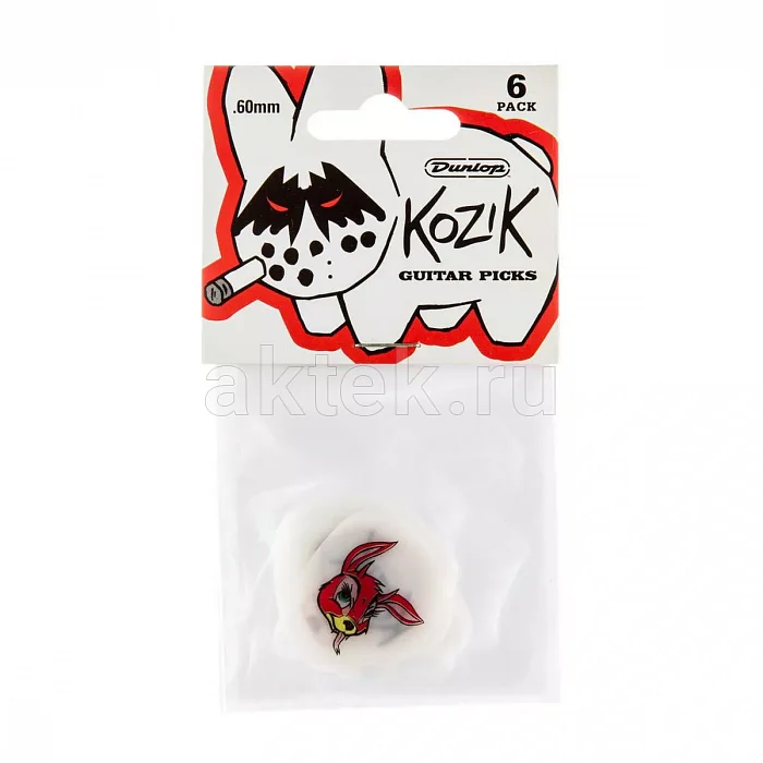 Dunlop BL109P060 Frank Kozik 6Pack медиаторы, 0,6 мм, 6 шт 2