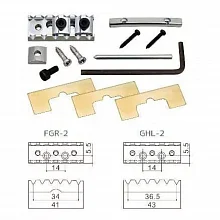 Gotoh GHL-2-CK топлок 43 мм, крепление саморезами, чёрный хром
