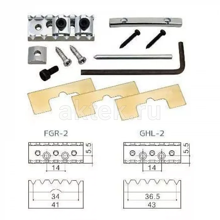 Gotoh GHL-2-CK топлок 43 мм, крепление саморезами, чёрный хром