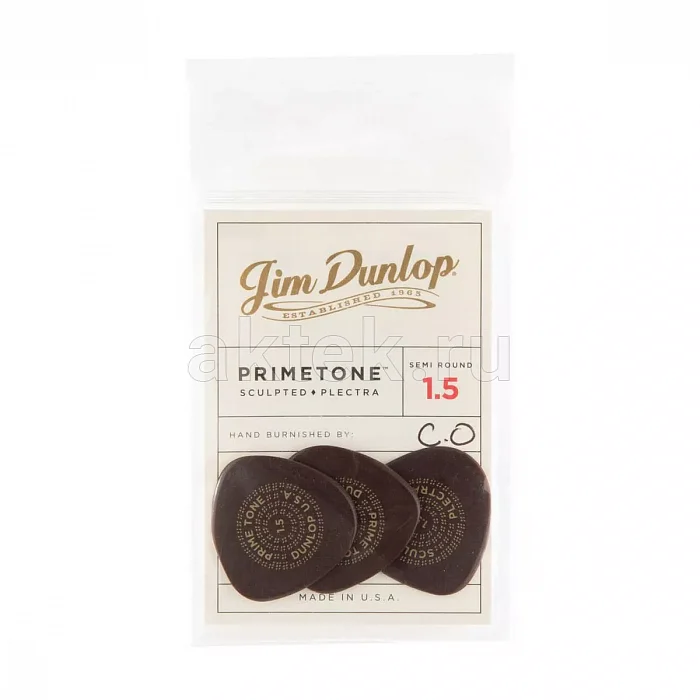 Dunlop 515P150 Primetone Semi Round Smooth медиаторы, 1,5 мм 4