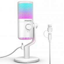 Maono DM30RGB (white), конденсаторный USB микрофон, 24bit/48kHz