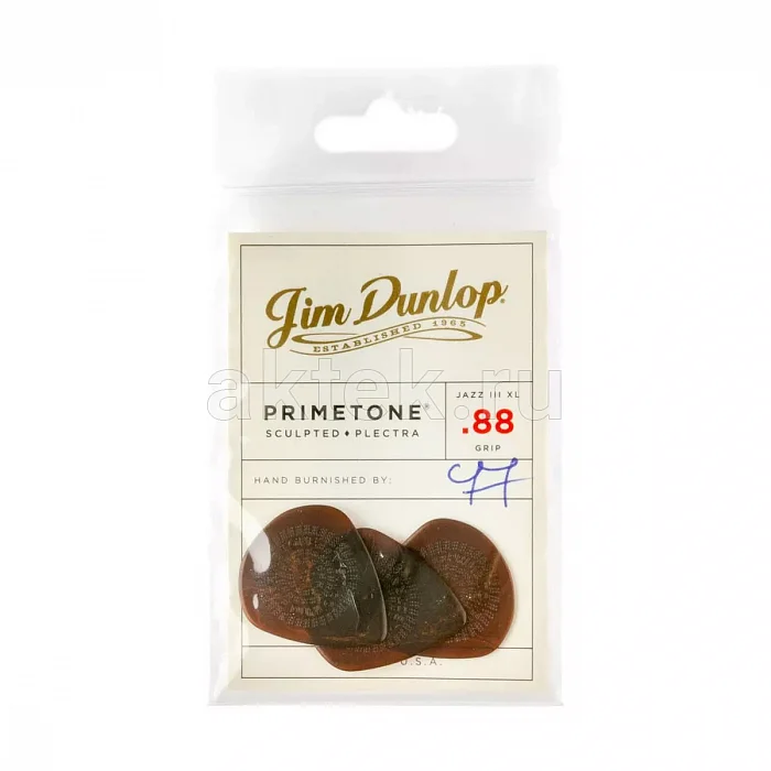 Dunlop 520P088 Primetone Jazz III XL медиаторы, 0,88 мм 5
