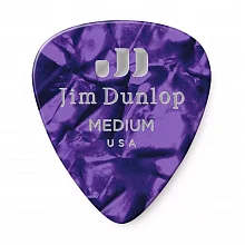 Dunlop 483P13MD Celluloid Purple Pearloid Medium медиаторы, целлулоид, 12 шт