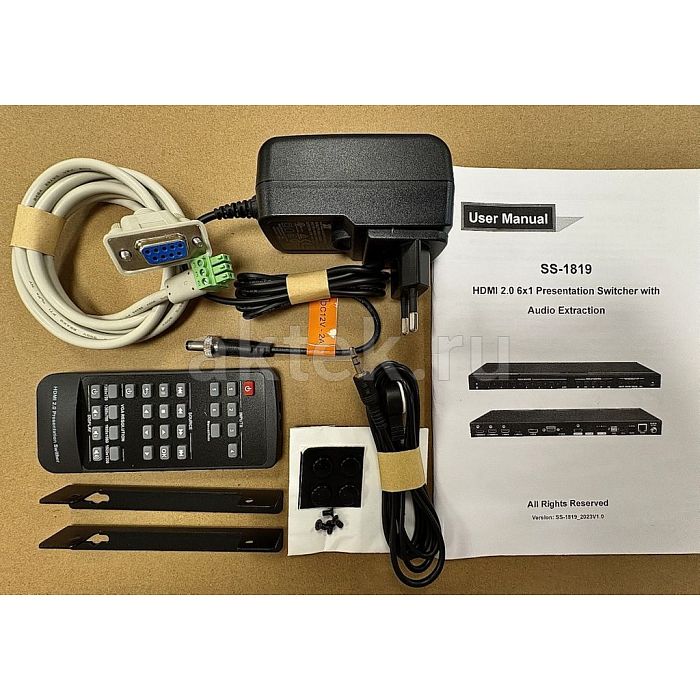 Digis SS-1819 мультиформатный коммутатор 6×1 4K60 18Гбит/с 2