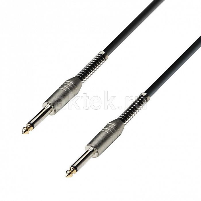 Adam Hall K3IPP0600S Black инструментальный кабель TS6.3–TS6.3 6м