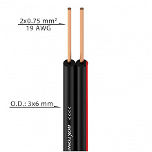 ROXTONE SC008A/100 спикерный кабель, 100 м, 2×0,75 мм² 3