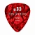 Dunlop 483P09TH Celluloid Red Pearloid Thin медиаторы, целлулоид, 12 шт