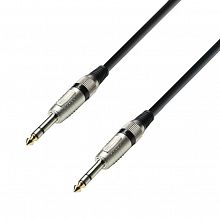 Adam Hall K3 BVV 0150 Black кабель TRS6.3-stereo–TRS6.3-stereo 1.5м