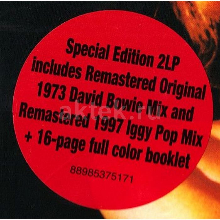 Виниловая пластинка IGGY POP & THE STOOGES - RAW POWER 180 GRAM BLACK VINYL 12" 3