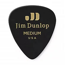 Dunlop 483P03MD Celluloid Black Medium 12Pack медиаторы, целлулоид, 12 шт