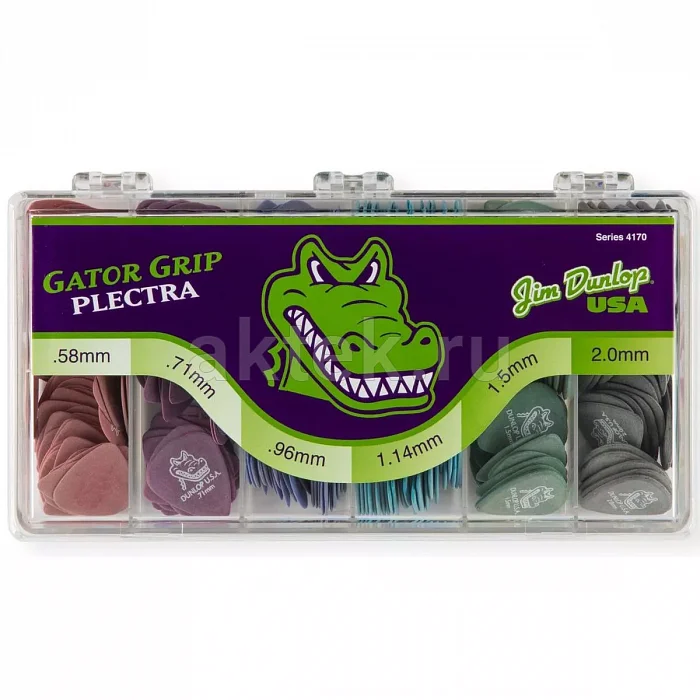 Dunlop 4170 Gator Grip Standard Display набор медиаторов, нейлон