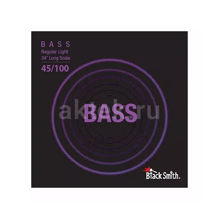 BlackSmith Bass Regular Light 34" Long комплект струн, калибр 45-100