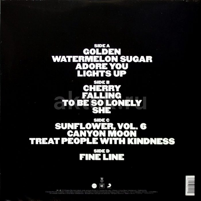 Виниловая пластинка HARRY STYLES - FINE LINE 180 GRAM BLACK VINYL 12" 2
