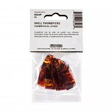 Dunlop 9024P Plastic Thumbpick Shell 4Pack медиаторы-когти, жёсткие, 4 шт 2