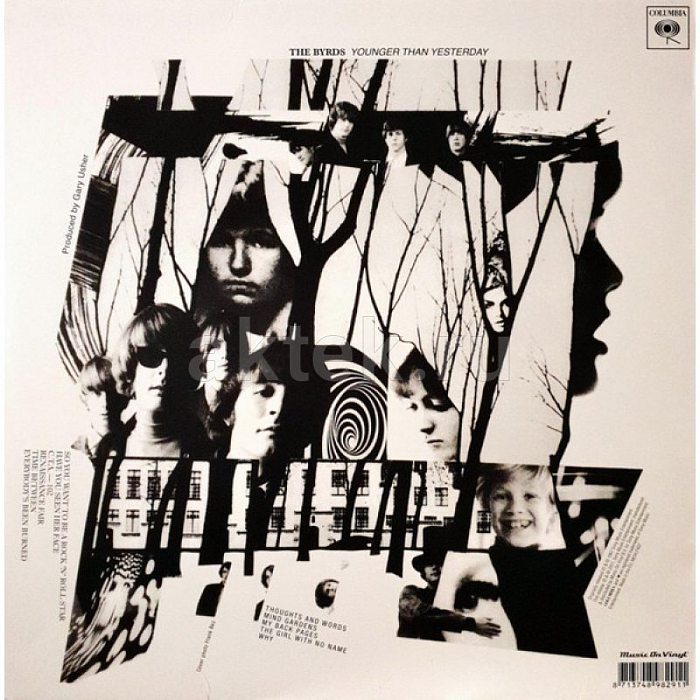 Виниловая пластинка THE BYRDS - YOUNGER THAN YESTERDAY 180 GRAM BLACK VINYL 12" 2