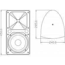 FDB Audio ES108WT White пассивная настенная 100В-акустика 8″ 150Вт IP46 2 FDB Audio ES108WT White пассивная настенная 100В-акустика 8″ 150Вт IP46 2