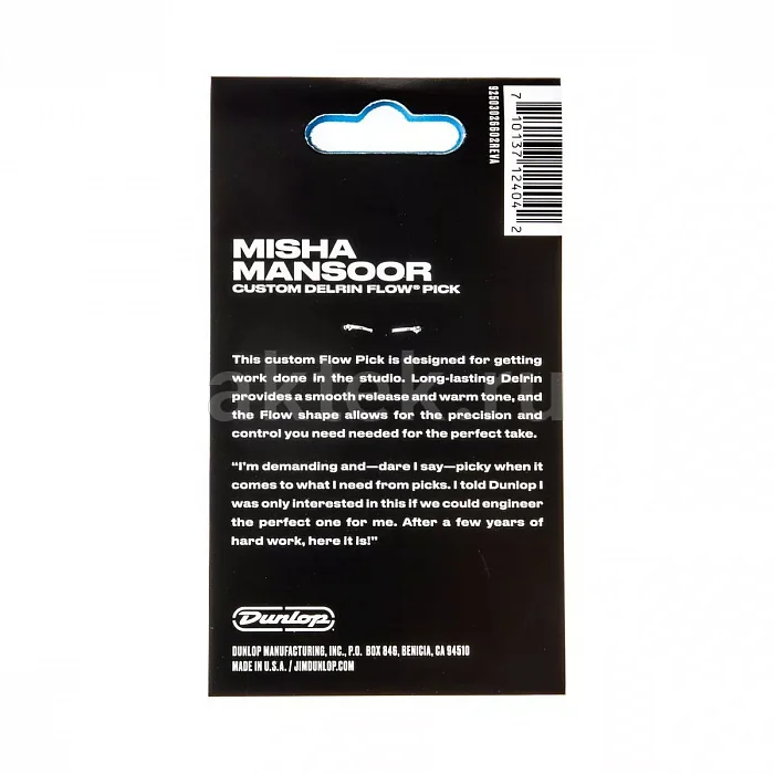 Dunlop 573P073MM Misha Mansoor Custom Delrin медиаторы, Flow, 6 шт 5