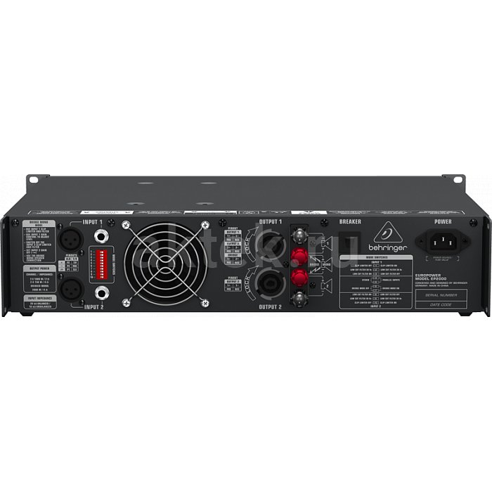 Усилитель звука Behringer EP2000 для акустических систем 3