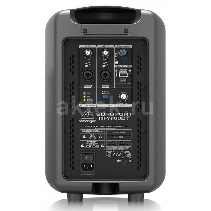 Акустическая система BEHRINGER MPA100BT 2