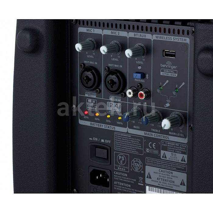 Портативный звуковой комплект Behringer MPA40BT 3