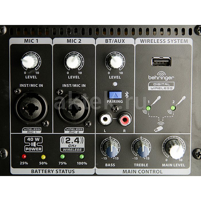 Акустическая система Behringer MPA40BT-PRO 4